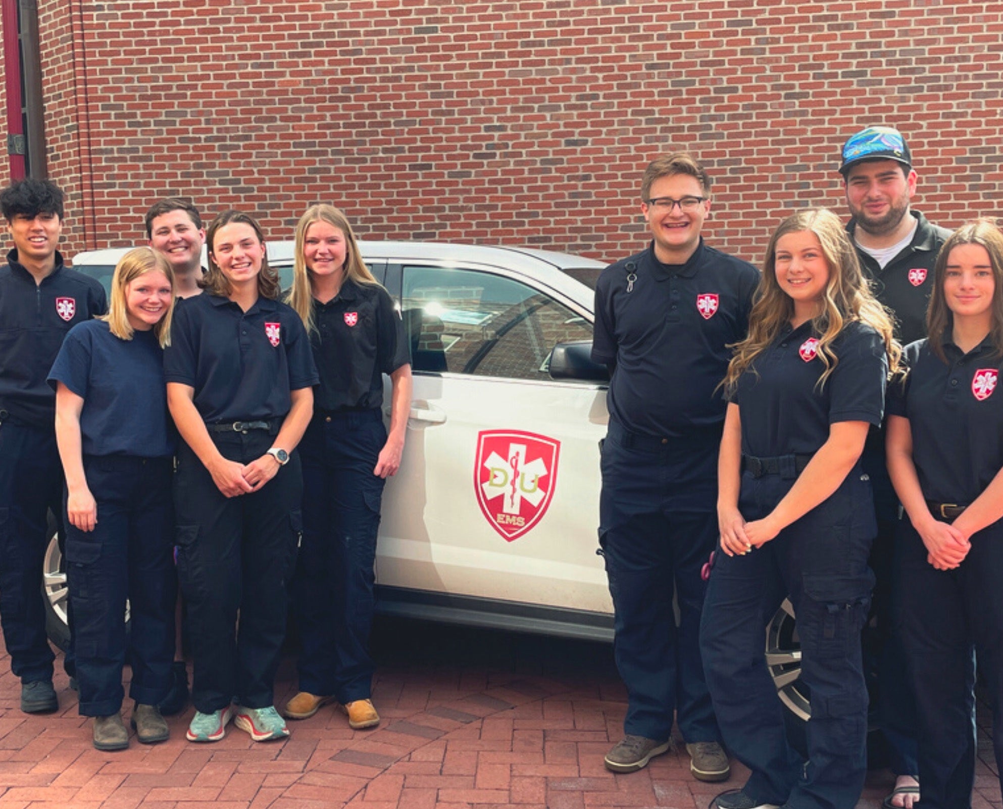 DU EMS Team with vehicle