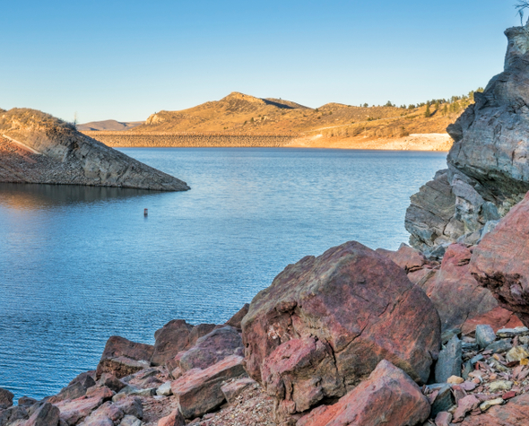 Horsetooth Reservoir in Larimer County, Colorado