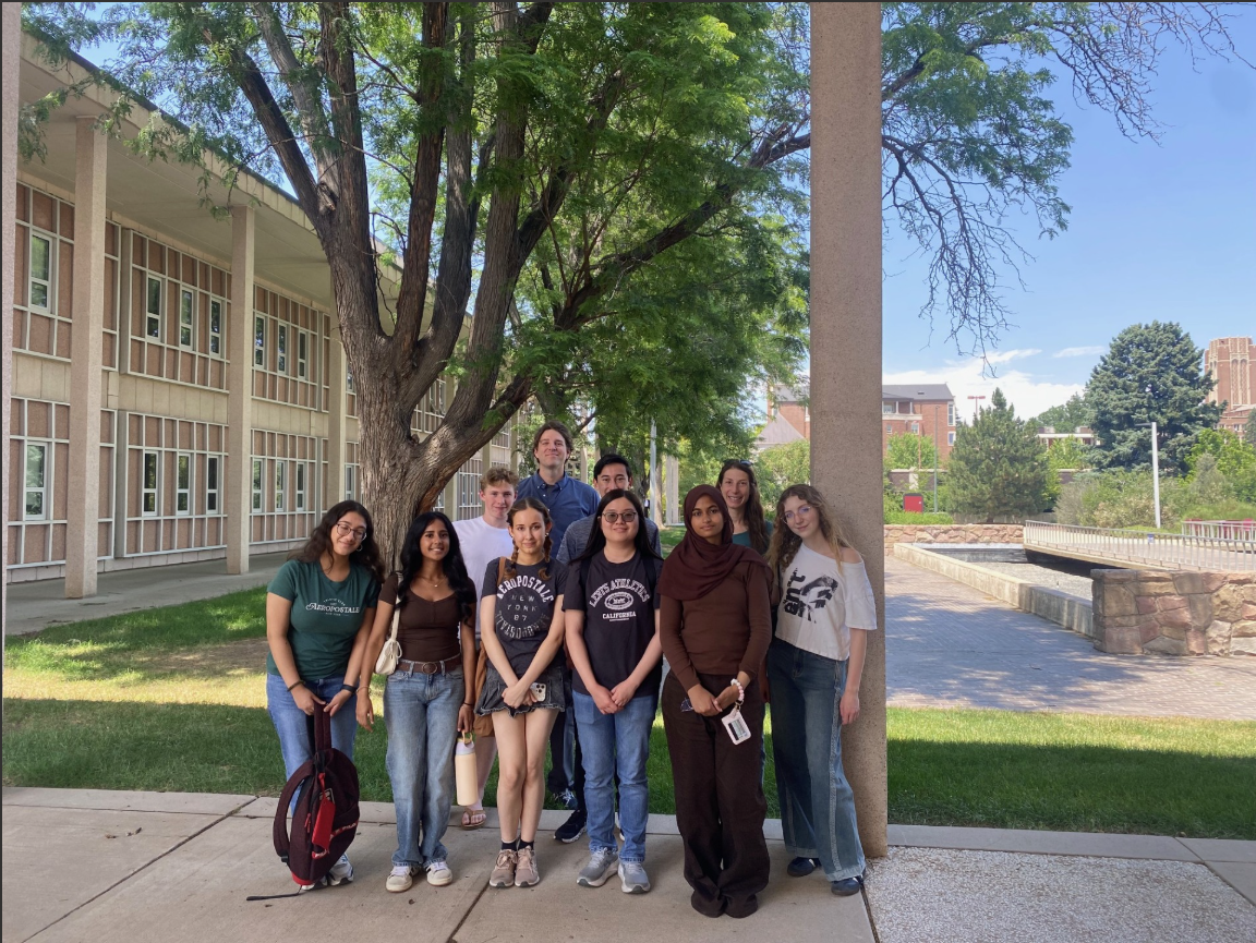 group of students outside