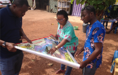 Dr. Nyantakyi-Frimpong with research assistants