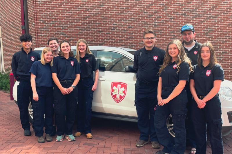 DU EMS Team with vehicle