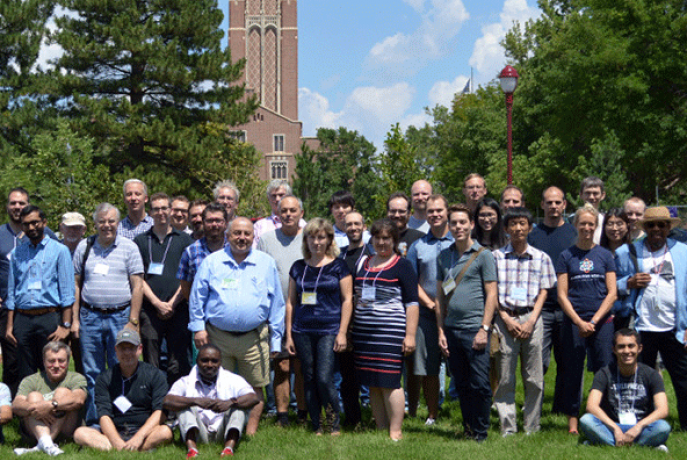 math conference group photo